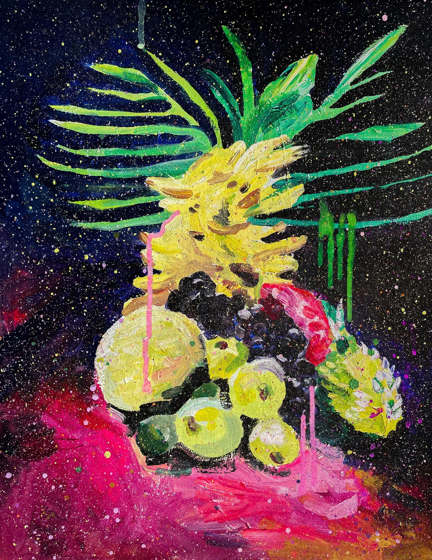 Dripping Fruit Galaxy — Lauren Liz, Visual Artist & Muralist